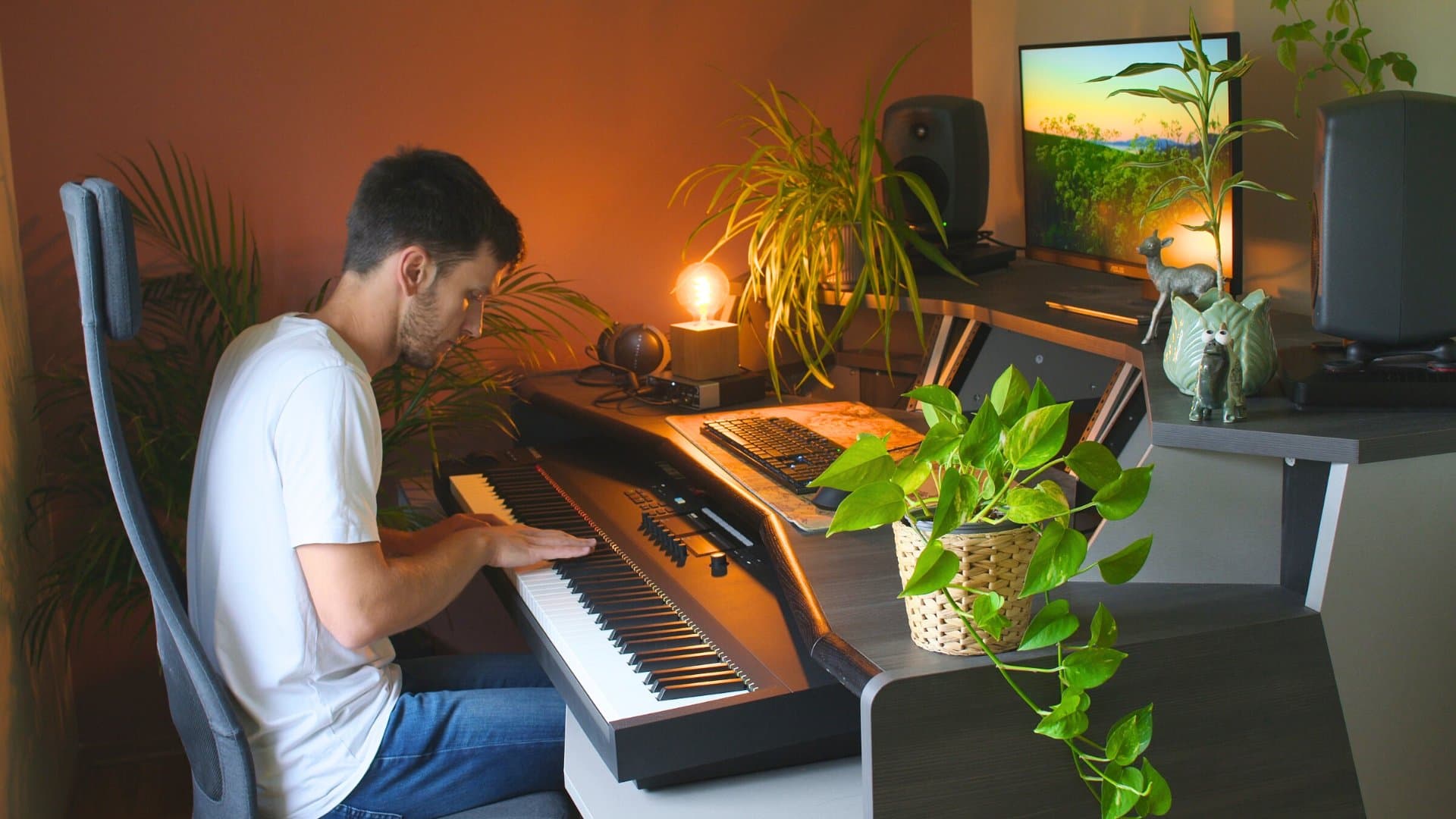 Esta improvisación fue grabada en el estudio que tenía en Trondheim.